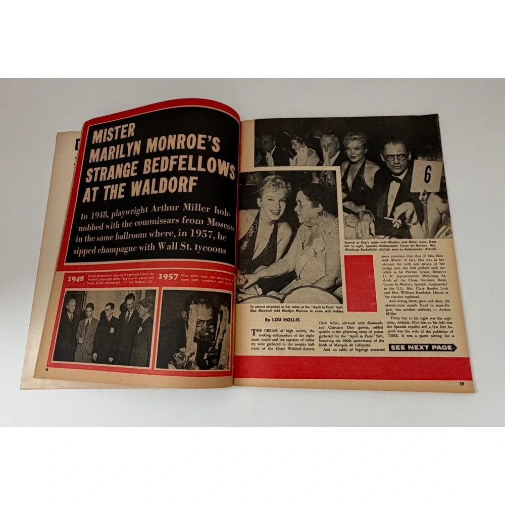 Vintage Top Secret Magazine Oct 1957 Elvis Presley Jayne Mansfield Sophia Loren
